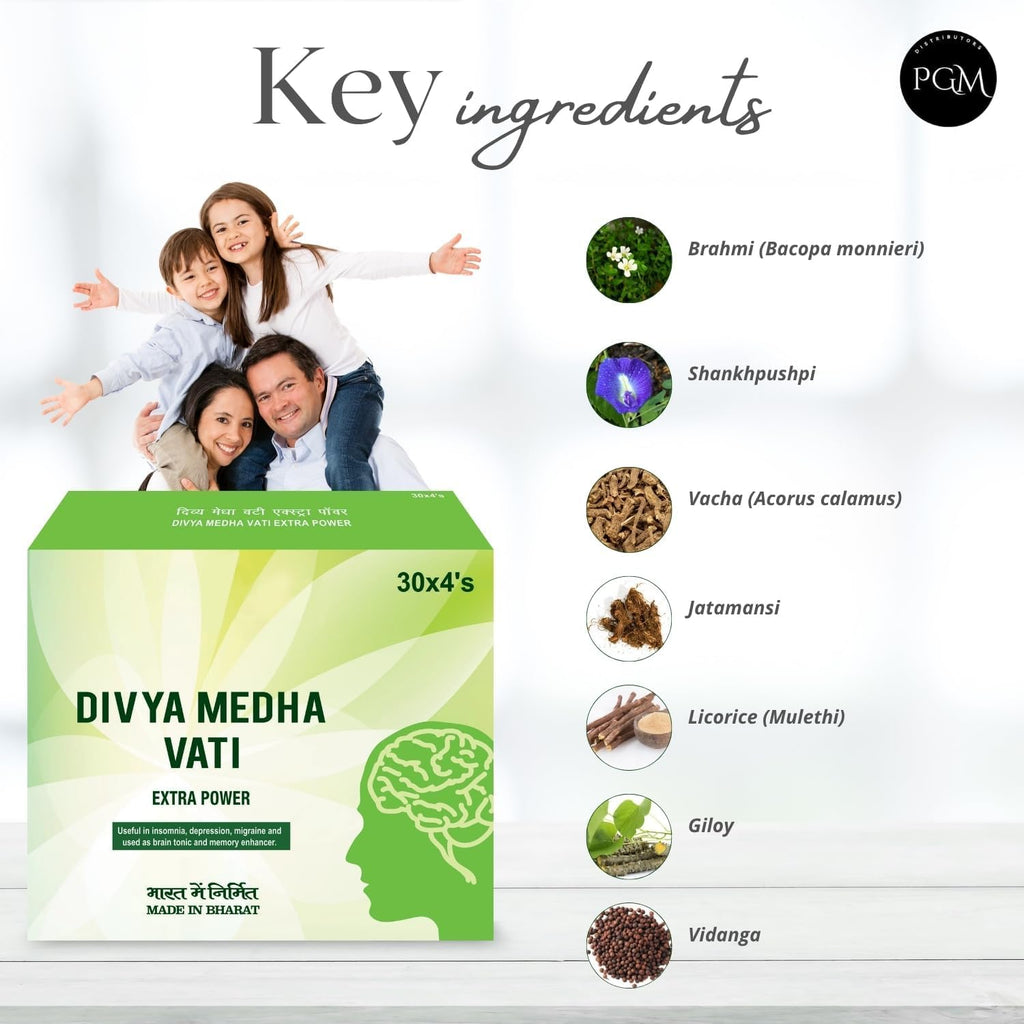 Natural memory enhancer tablets container for concentration and mental clarity.