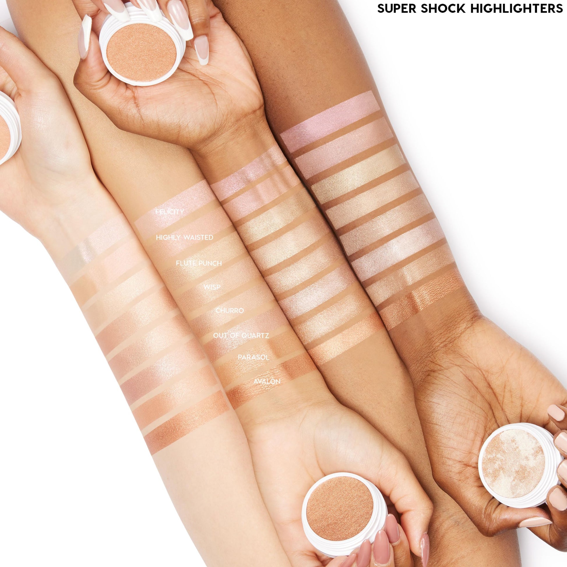 Authentic ColourPop cosmetic highlighter pot with a unique bouncy formulation.