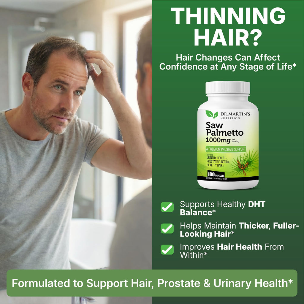Dr. Martin's Nutrition Saw Palmetto 180 capsules supplement facts panel