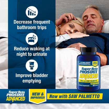 Super Beta Prostate Advanced twin pack supplements for male urinary health