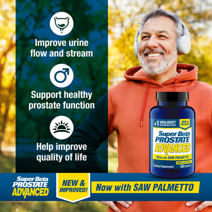Super Beta Prostate Advanced supplement facts label and ingredient details