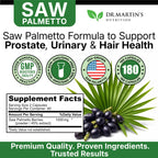 Dr. Martin's Nutrition Saw Palmetto herbal supplement packaging safety seal