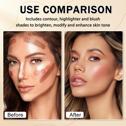 Close up of the creamy texture and twist up mechanism of the IONSGAKO face contour kit for beginners