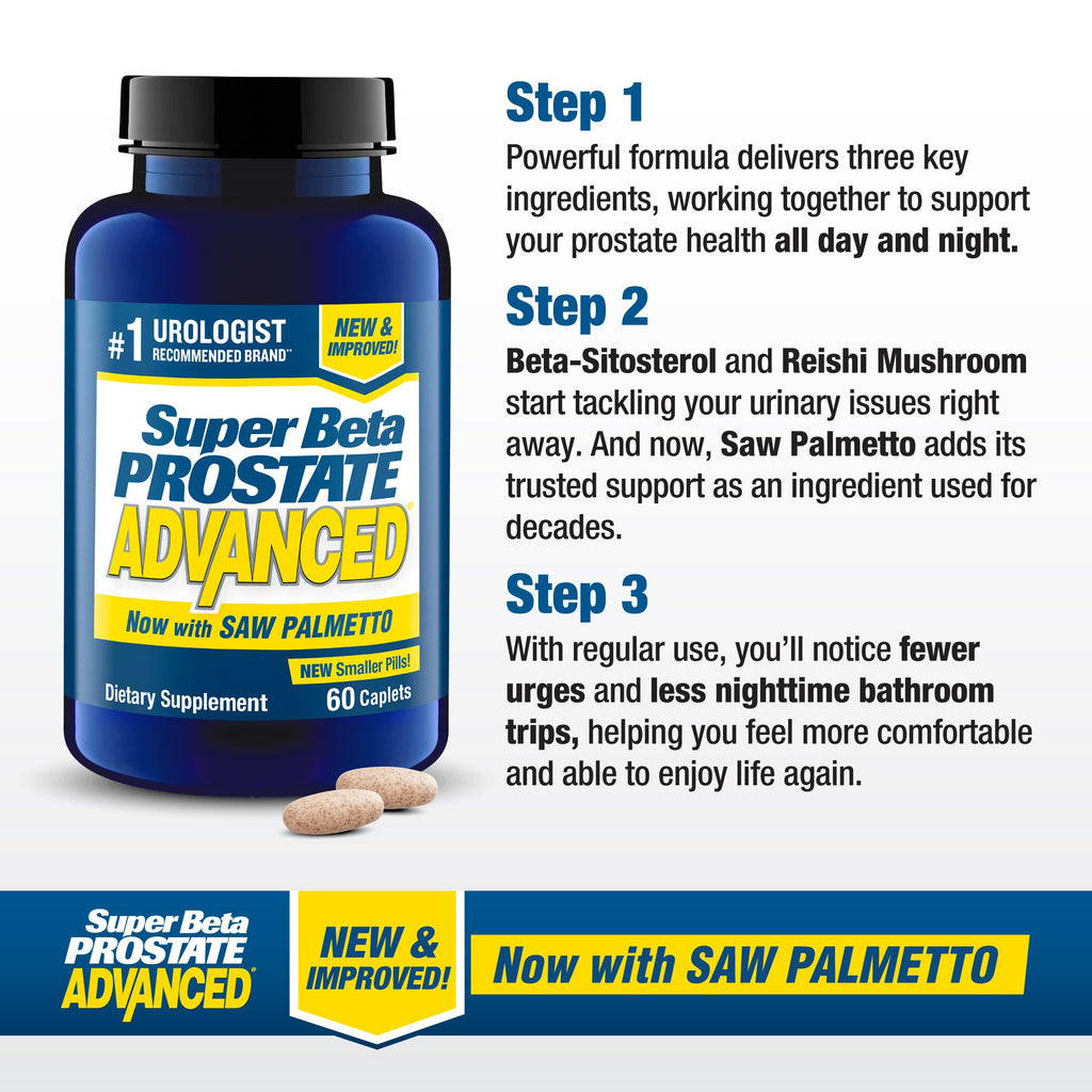 Super Beta Prostate Advanced twin pack outer box packaging details