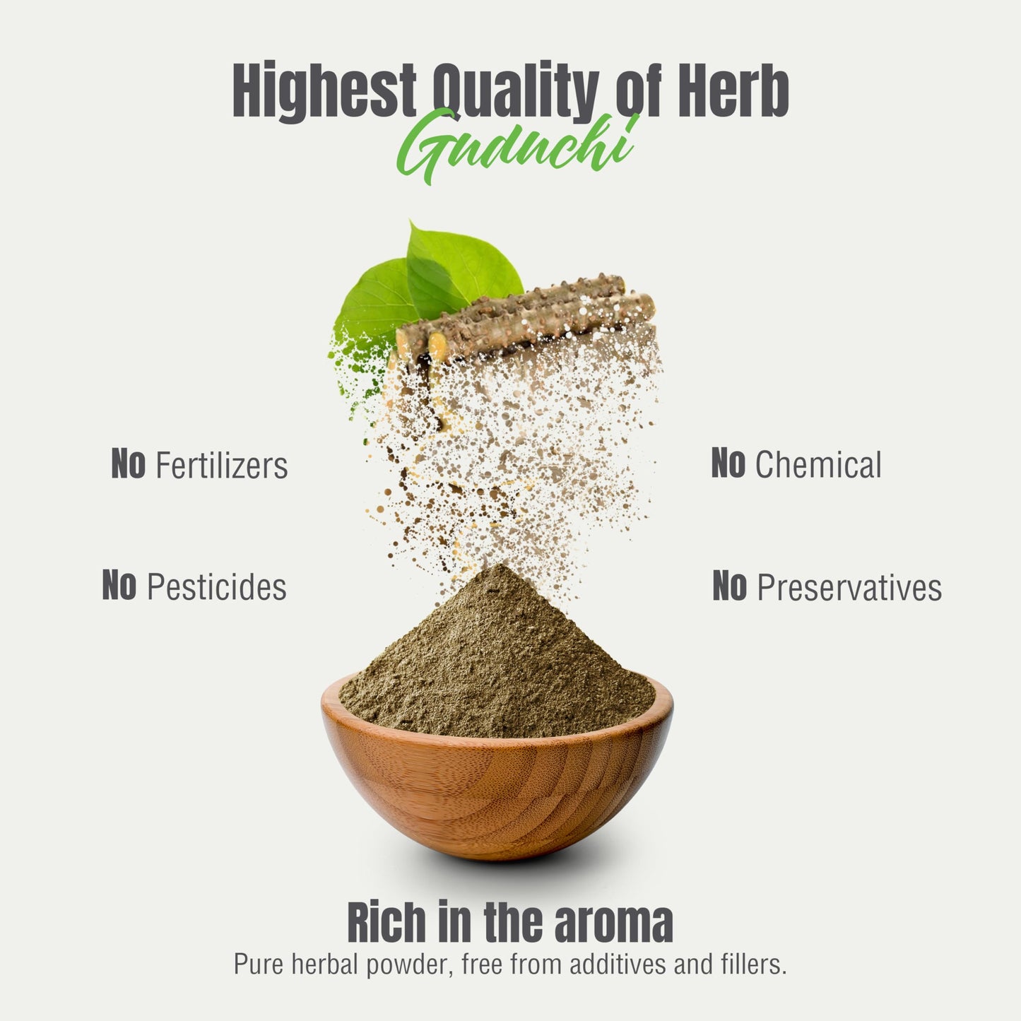 Herbsforever Guduchi herbal powder for maintaining healthy uric acid balance