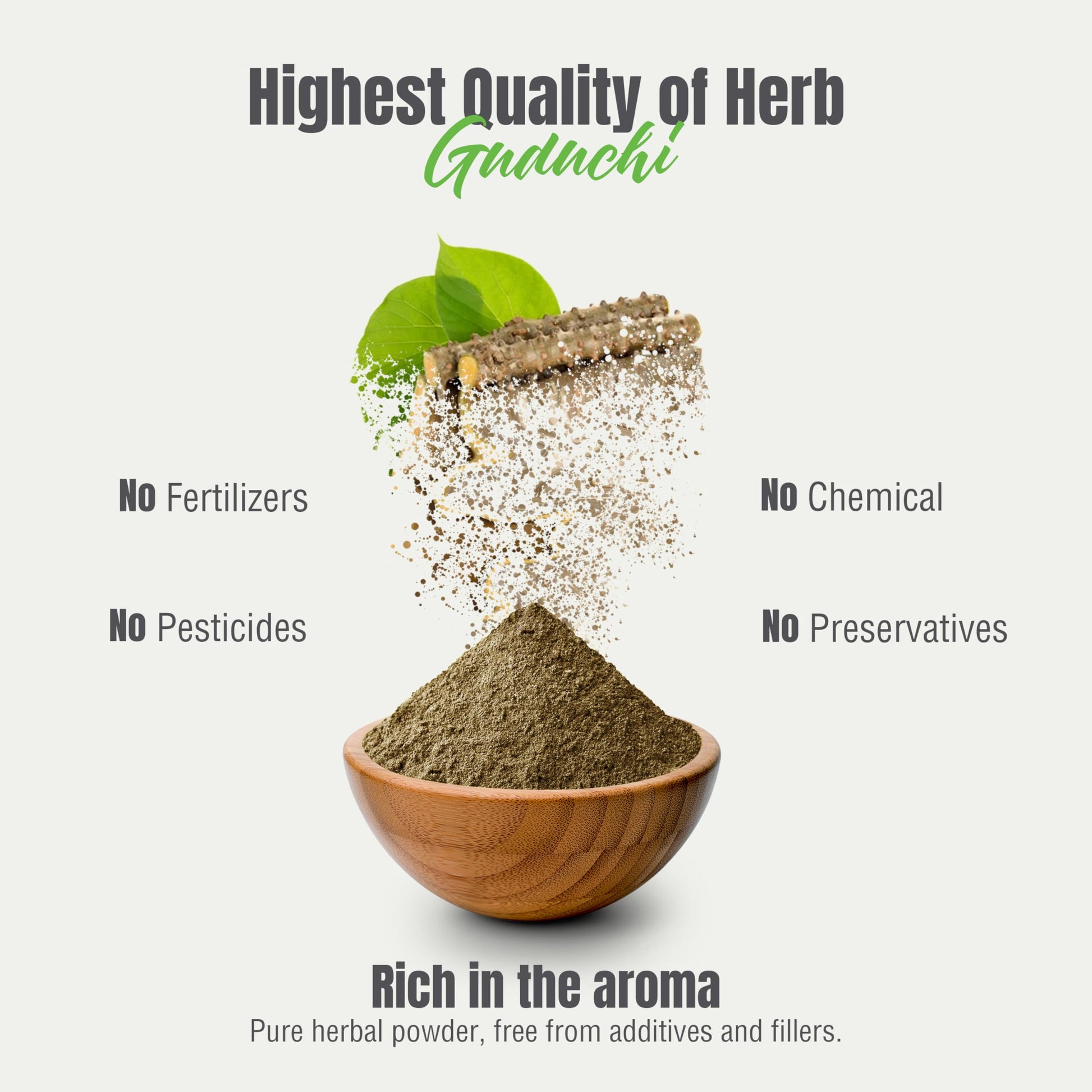 Herbsforever Guduchi herbal powder for maintaining healthy uric acid balance
