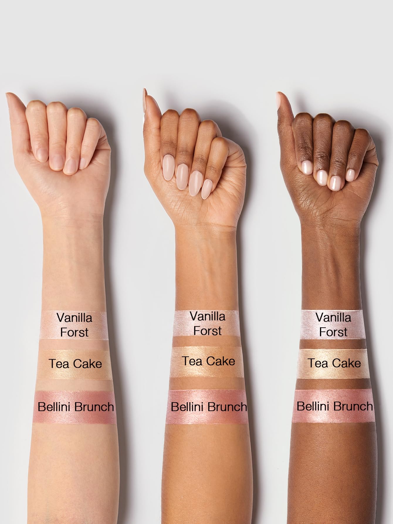 Before and after application preview using the SHEGLAM glass skin glow stick