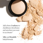 Laura Geller natural glow highlighter dome shape