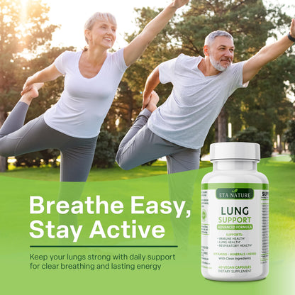 Etanature Lung Support Supplement side profile with text