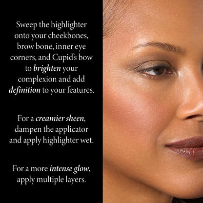 Laura Geller New York French Vanilla highlighter compact with dual ended applicator sponge