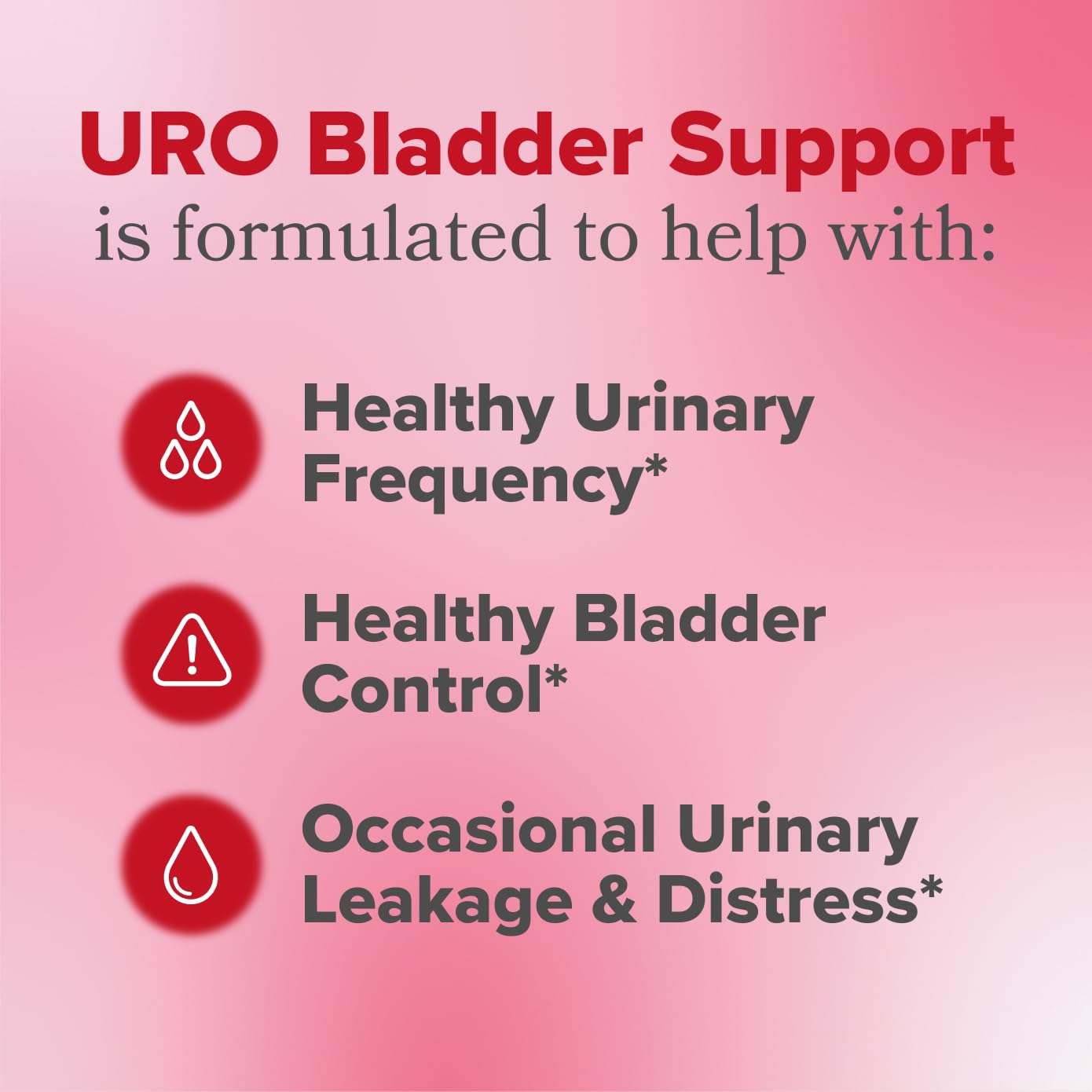 Side panel of O Positiv URO Bladder Support capsules detailing the clean vegan ingredients list.