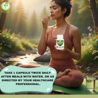 Side panel label of the Bakuchi dietary supplement highlighting gluten free and non GMO features.