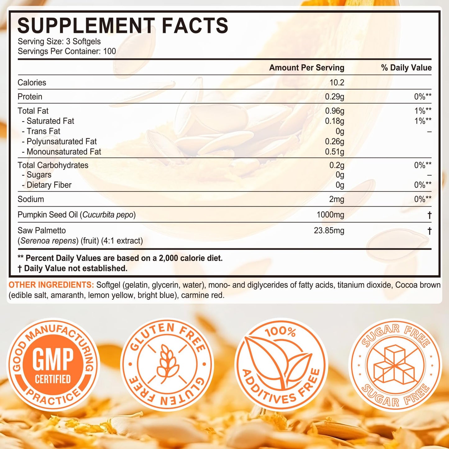 Flasture pumpkin seed oil 300 softgels packaging showcasing urinary and bladder wellness benefits.
