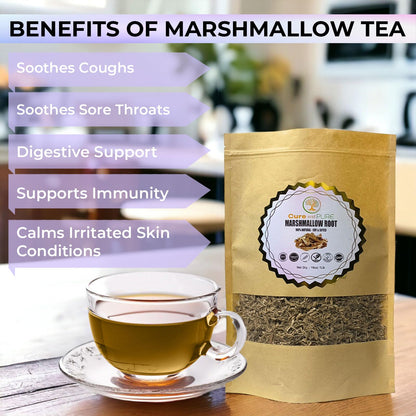 Preparation of Marshmallow Root tea infusion