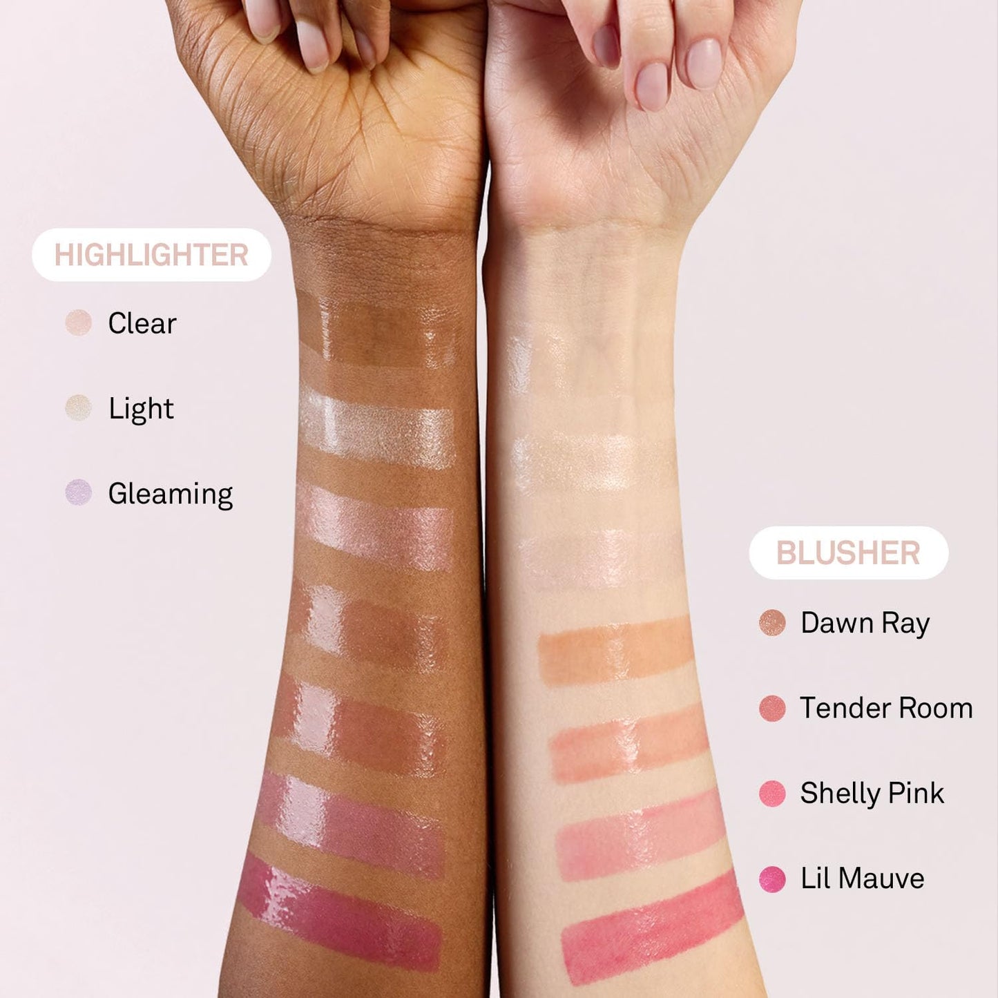 Hince imported K-beauty highlighter stick for minimalist personal care routines.