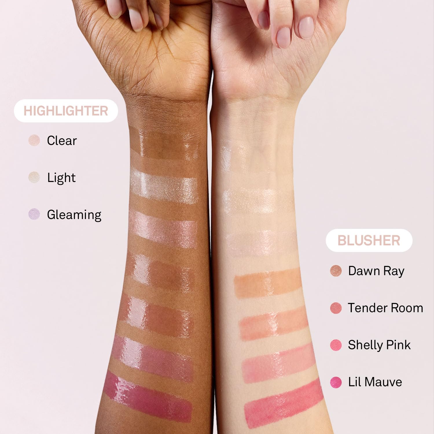 Hince imported K-beauty highlighter stick for minimalist personal care routines.