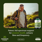 Swanson Saw Palmetto 540mg herbal supplement for men side label view