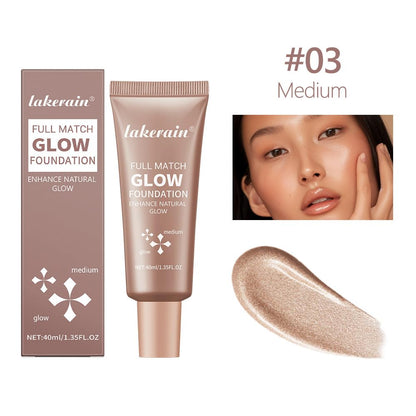 NAISSIYA liquid highlighter medium shade squeezed on a smooth surface showing texture