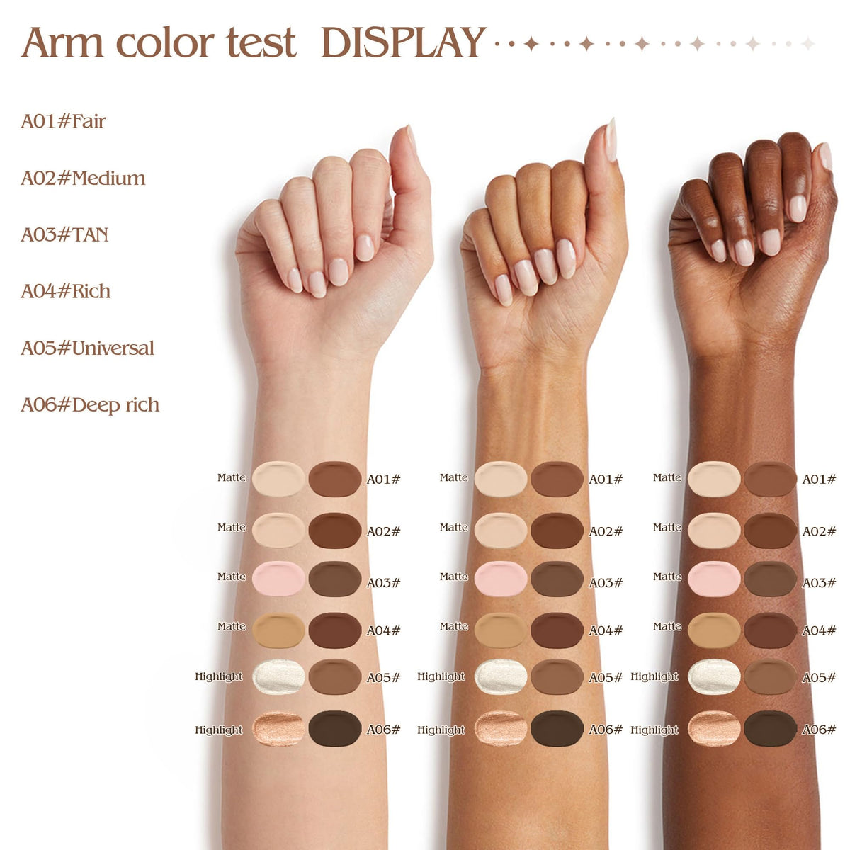 Waterproof buildable face bronzer pen packaging and details