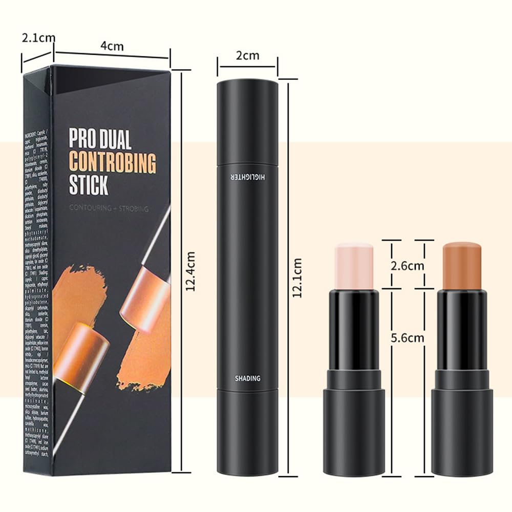 Water resistant highlight and contour kit sticks in light to medium tones.