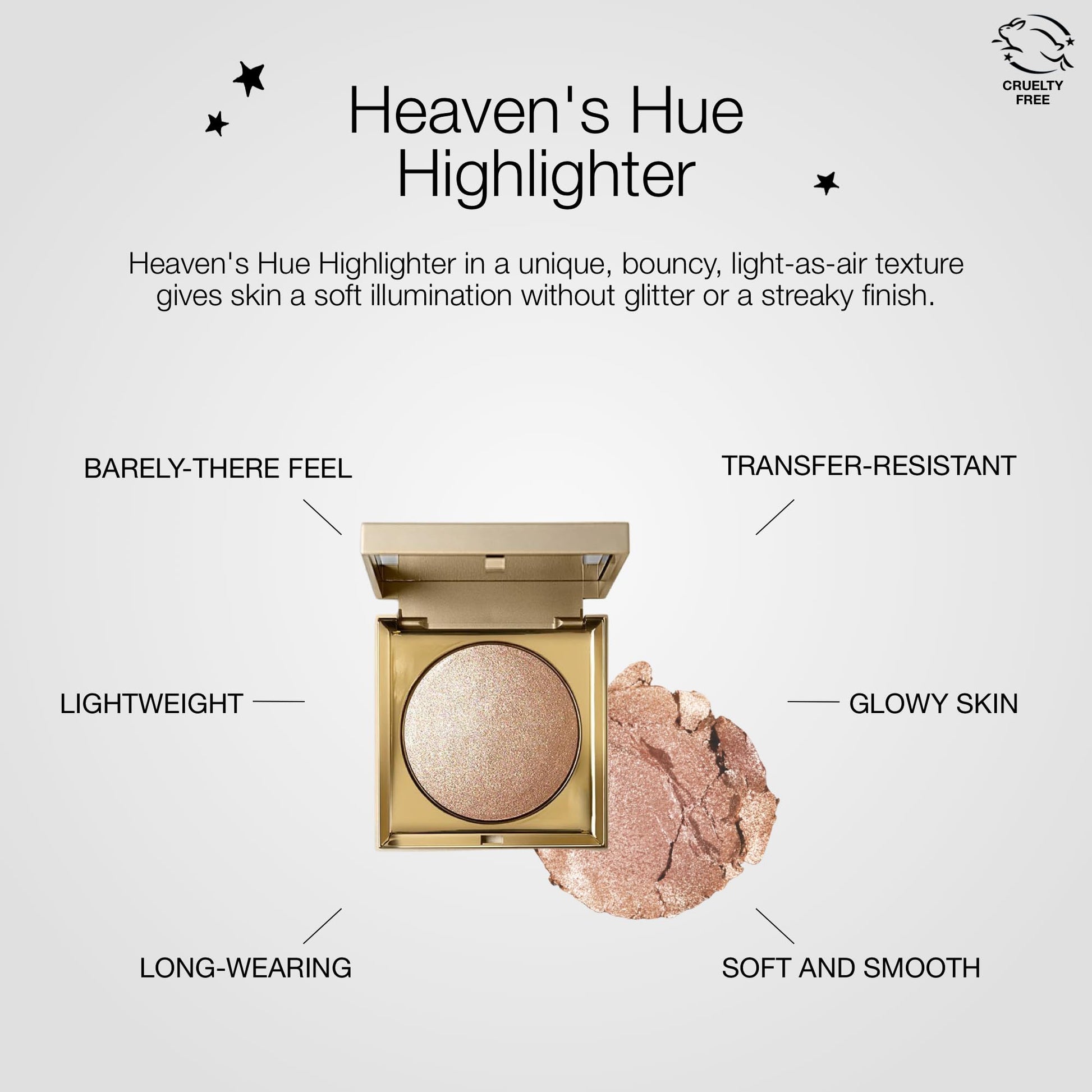 Stila cosmetics lightweight transfer resistant highlighter packaging base details