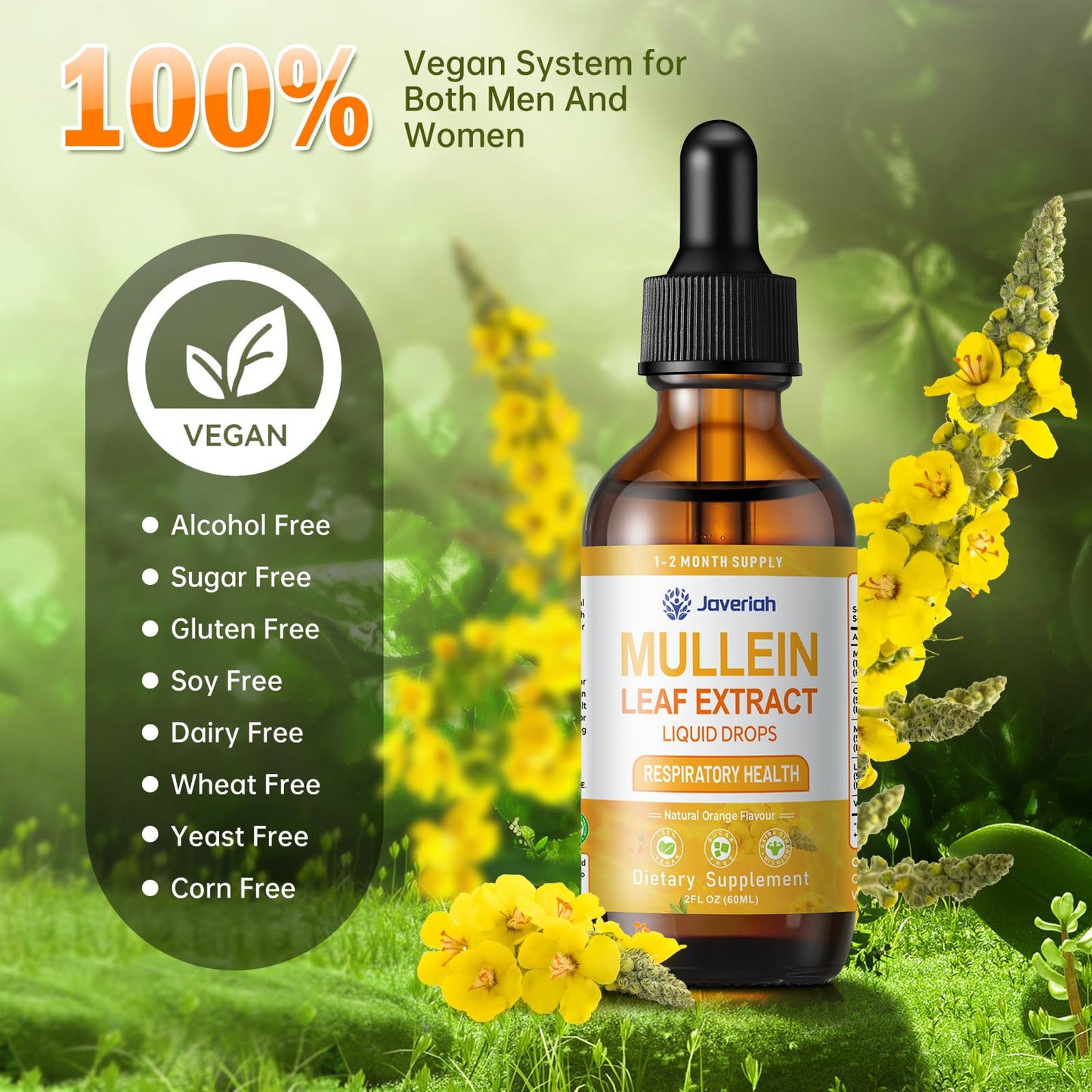 Vegan respiratory support drops by Javeriah brand