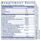 Side view of Life Extension Ultra Prostate Formula bottle showing non-GMO and gluten-free certifications.