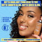 Nyx Professional Makeup Buttermelt Glaze Stix application on cheekbone