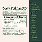 Nature's Bounty dietary supplement bottle back ingredient panel