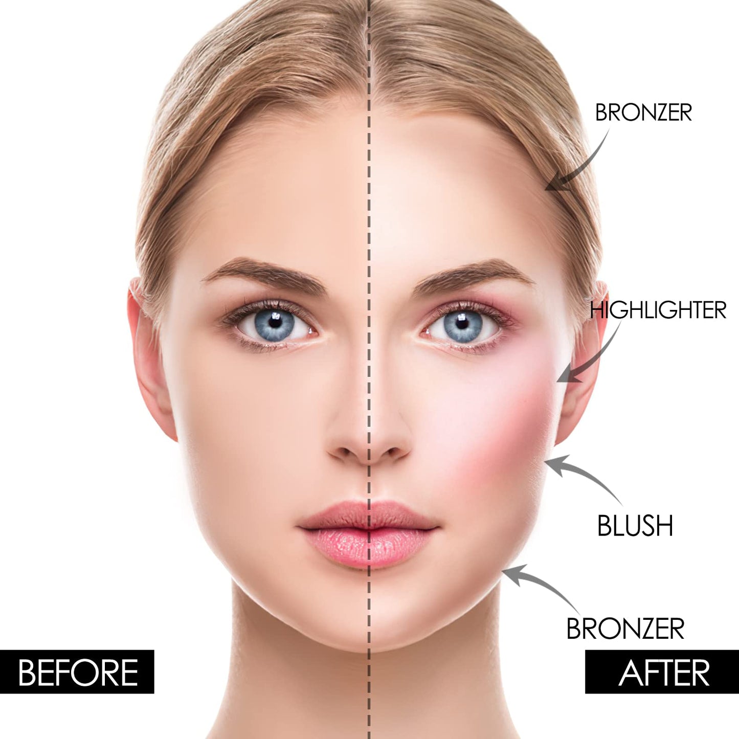 FOCALLURE face sculpting and highlighting makeup kit packaging for shade number 09