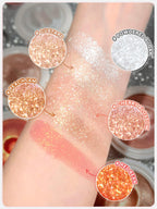 Sheglam Glowchi Bouncy Highlighter Red Bean shade swatch on skin