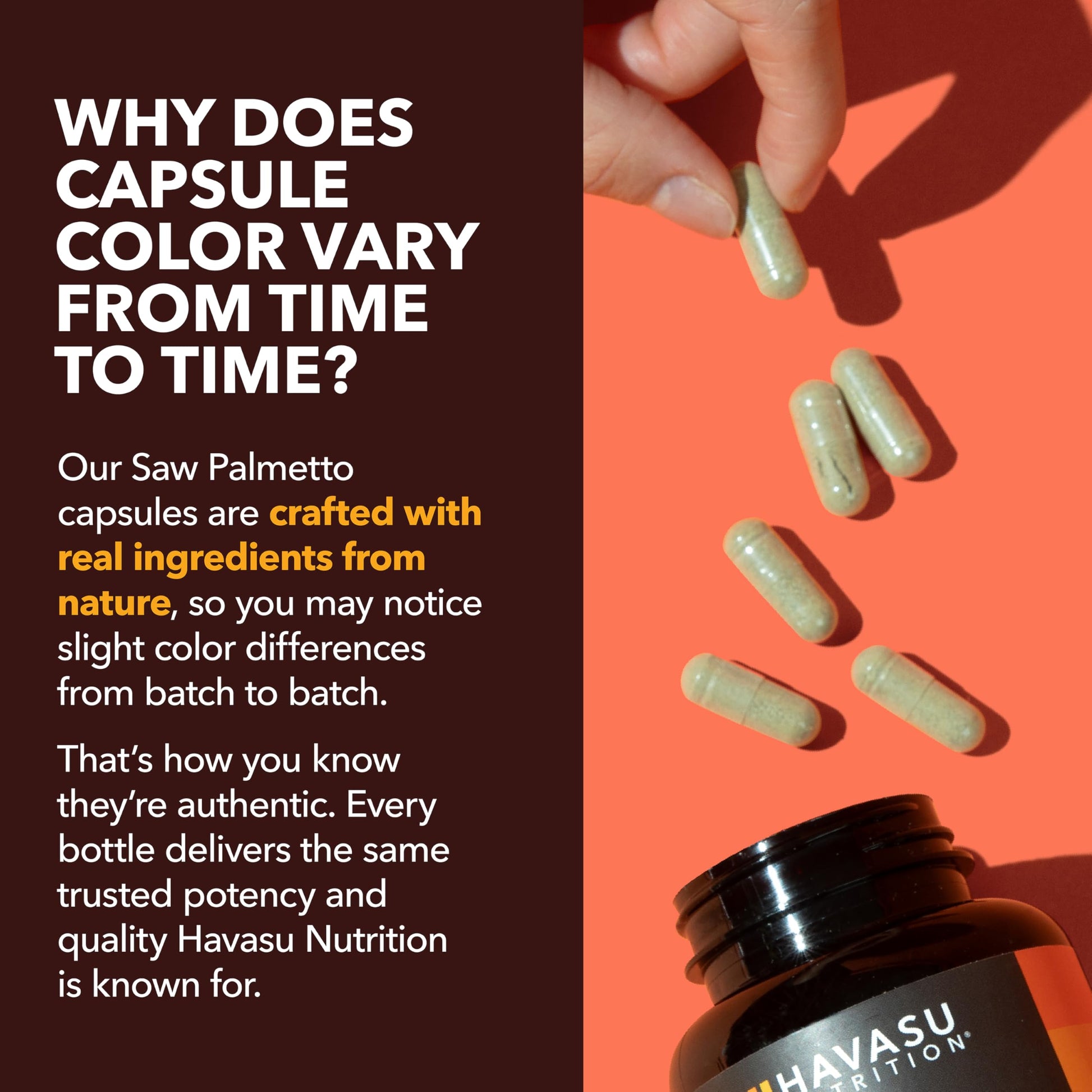 Havasu Nutrition Saw Palmetto 120 count packaging detailing the complete male wellness herbal blend.