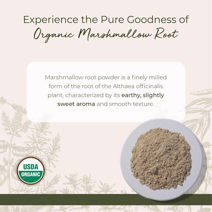 Starwest Botanicals bulk marshmallow root powder organic certification label
