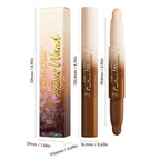 Beige highlighter end of the dual-ended face sculpting stick