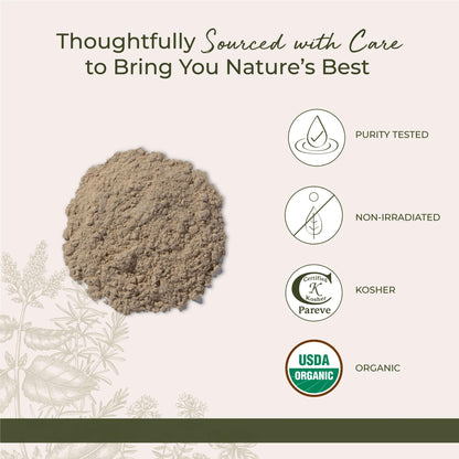 Starwest Botanicals organic herbal supplement packaging details