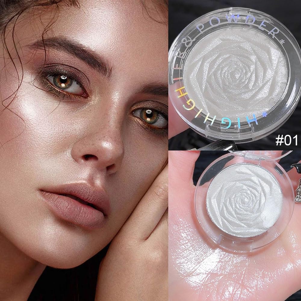 Evpct white shimmer glitter palette being applied to the inner corner of the eye