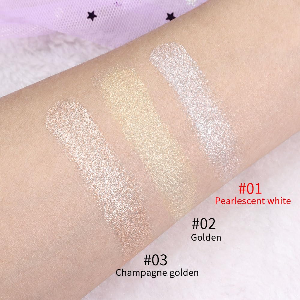 Evpct face and body highlighter product packaging and branding