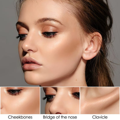 Close up of the waterproof and blendable cream contour pen tips showing the product texture.