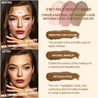 Lezero cream contour and blush sticks with blending brush