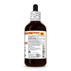 Hawaii Pharm Asparagus Racemosus liquid extract bottle side panel showing organic ingredients and dosage information