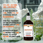 Hawaii Pharm Shatavari dry root tincture fluid product packaging highlighting the non GMO and alcohol based formula