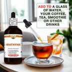 Authentic imported Hawaii Pharm Shatavari pure liquid botanical extract bottle on a clean background