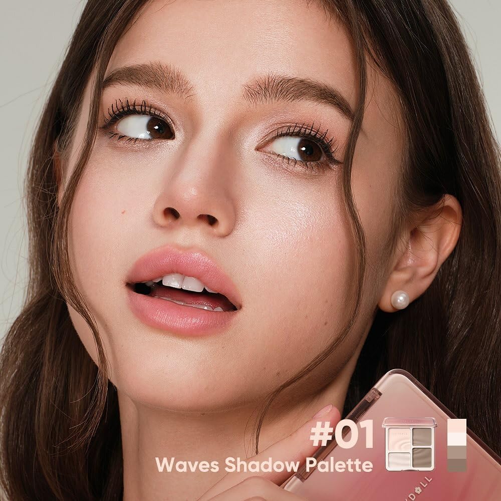 Judydoll Wave Shadow palette being applied for nose contouring and brightening