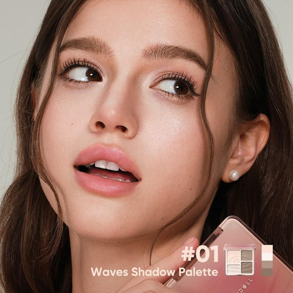 Judydoll Wave Shadow palette being applied for nose contouring and brightening