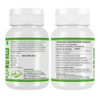 Supplement facts and suggested usage instructions on the back of the Morsan Nutraveda Shatavari bottle.