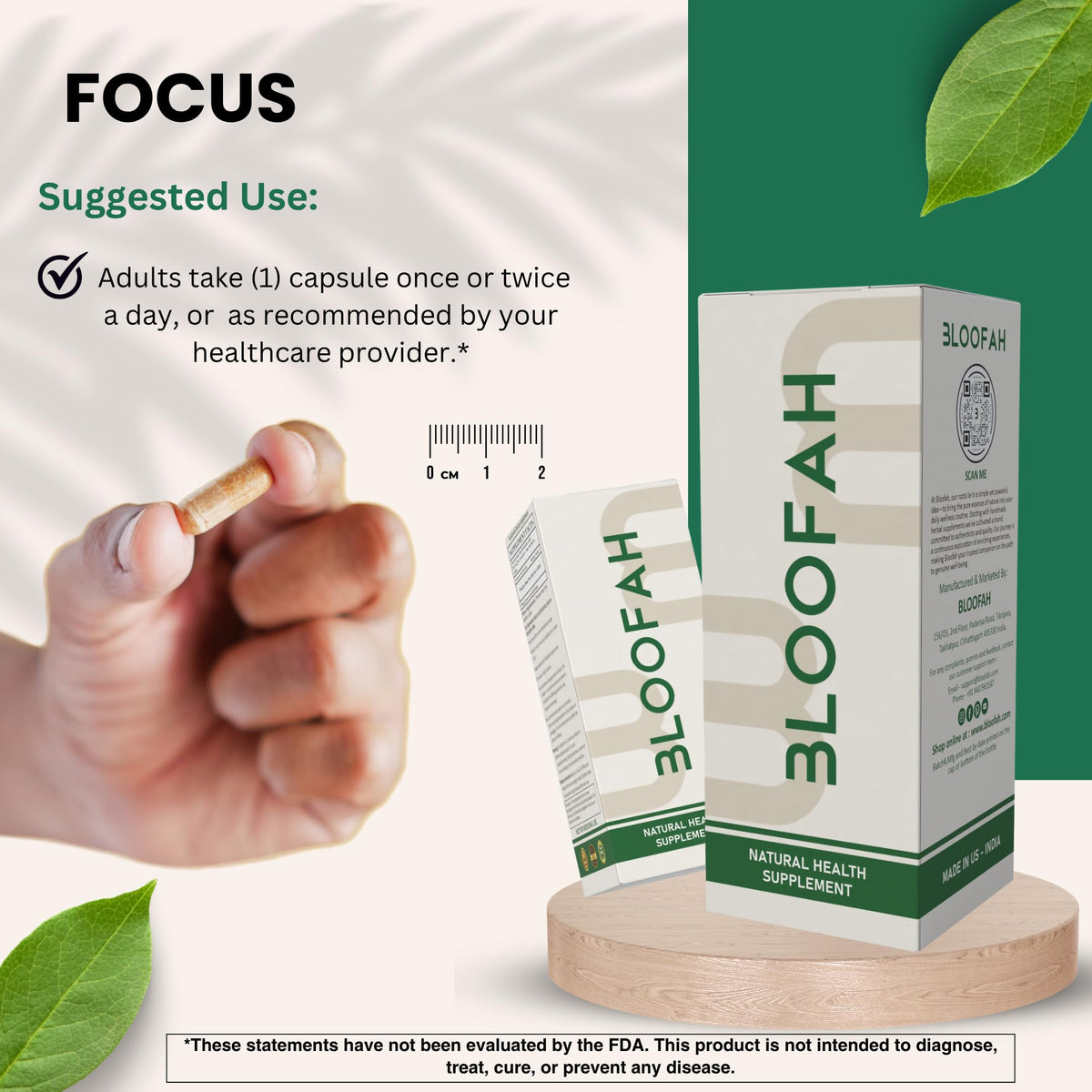 Bloofah Shatavari root extract capsules for women reproductive health and adaptogen support