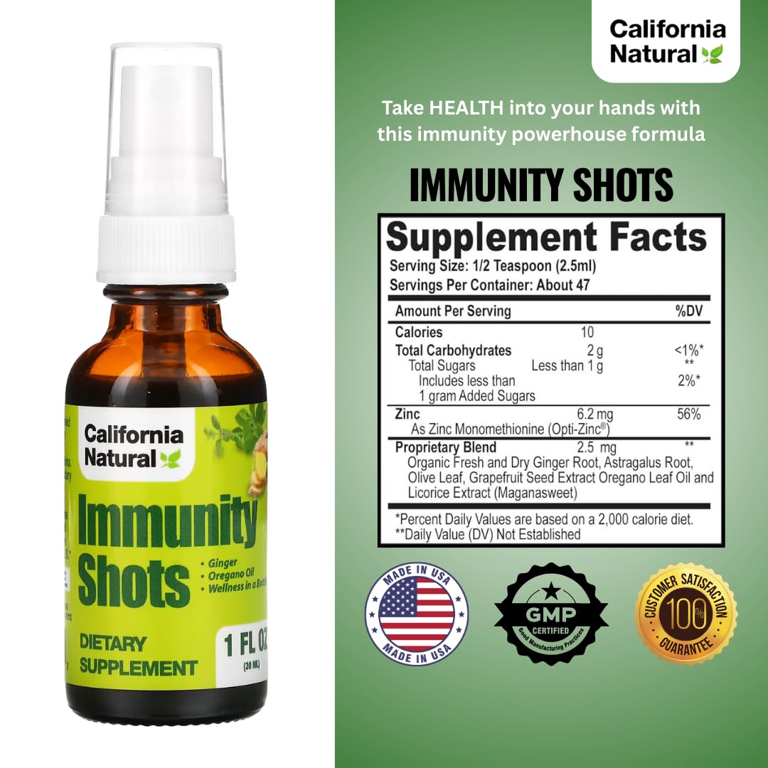 California Natural liquid herbal dietary supplement spray nozzle close up view