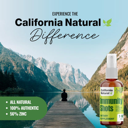 California Natural organic antioxidant immunity support spray bottle side view
