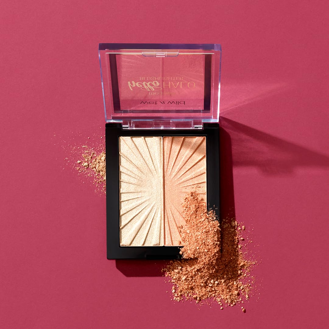 Cruelty free and fragrance free illuminating face contour palette angle view.