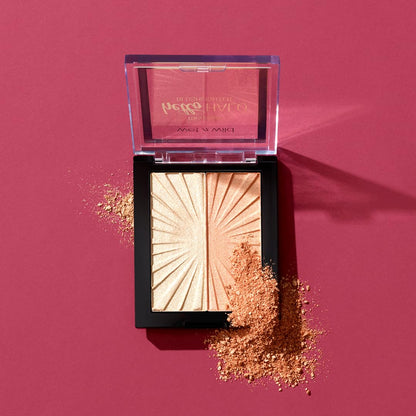 Cruelty free and fragrance free illuminating face contour palette angle view.